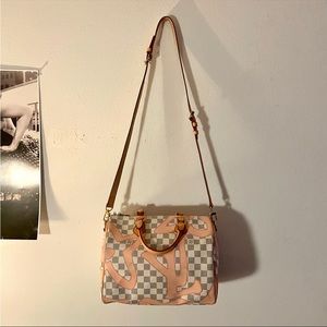 Louis Vuitton Damier Azur Tahitienne Speedy Bandoliere 30